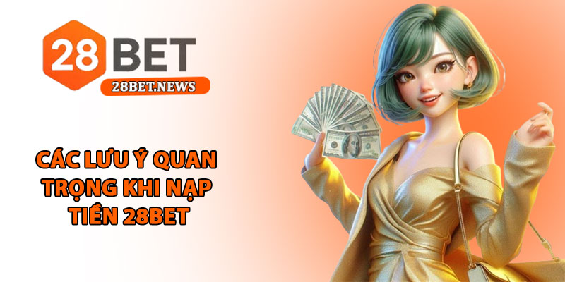 Nạp tiền 28bet - Hướng dẫn cụ thể, nhanh chóng và an toàn 3 Các lưu ý quan trọng khi nạp tiền 28bet